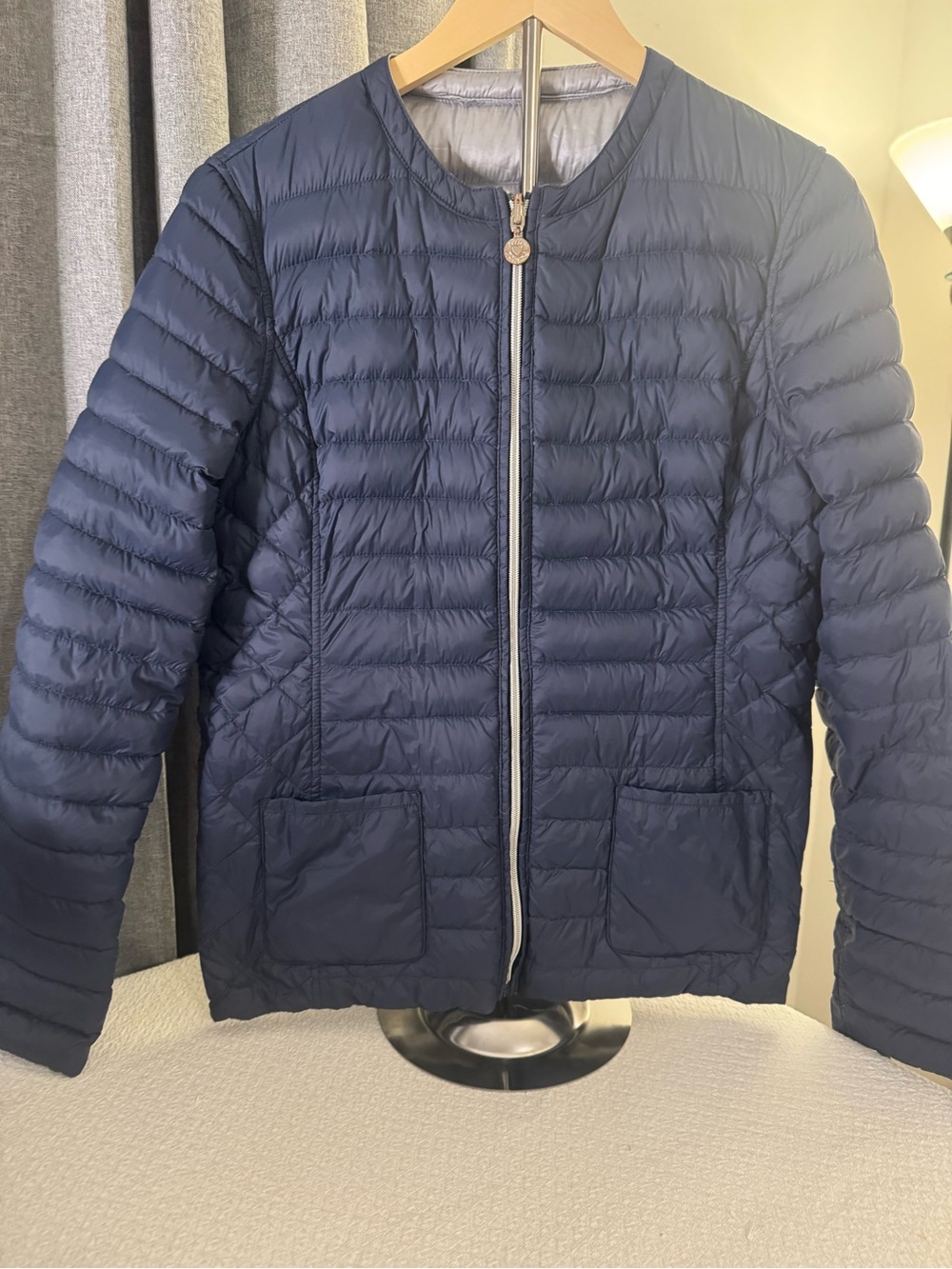 Betsey Johnson Navy Quilted Packable Puffer Jacket